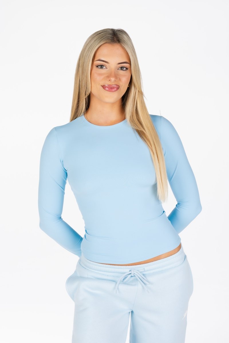 Kikiva Basic Tee Long Sleeve - Light Blue - Kikiva Collection