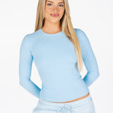 Kikiva Basic Tee Long Sleeve - Light Blue - Kikiva Collection