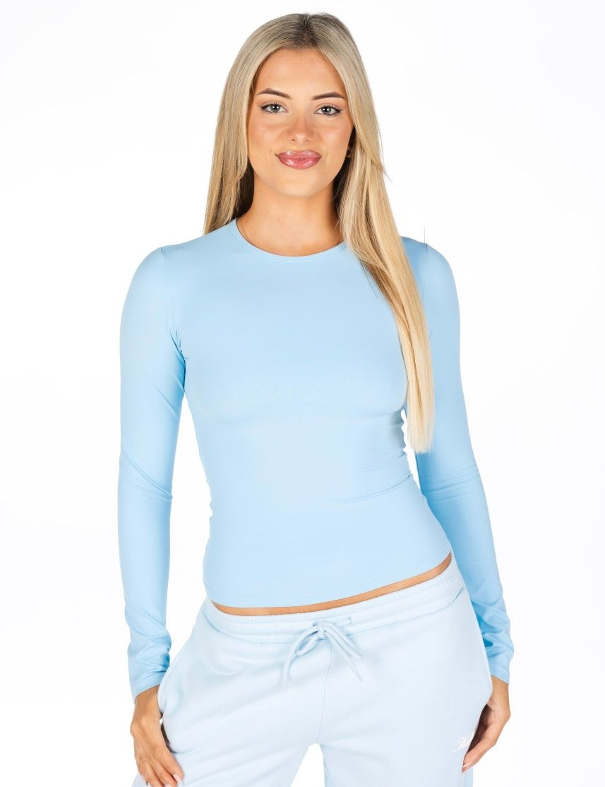 Kikiva Basic Tee Long Sleeve - Light Blue - Kikiva Collection