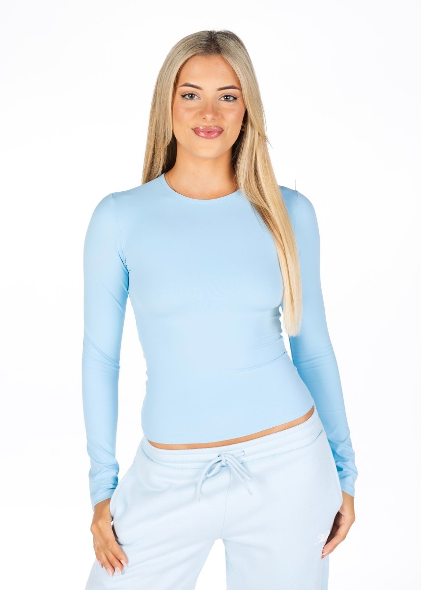 Kikiva Basic Tee Long Sleeve - Light Blue - Kikiva Collection