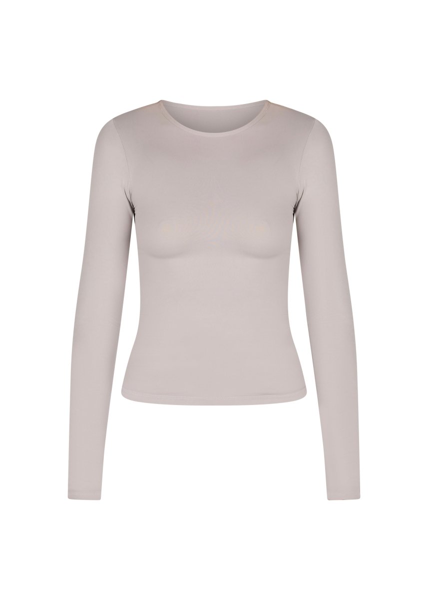 Kikiva Basic Tee Long Sleeve - Light grey - Kikiva Collection