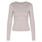 Kikiva Basic Tee Long Sleeve - Light grey - Kikiva Collection