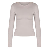 Kikiva Basic Tee Long Sleeve - Light grey - Kikiva Collection