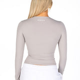 Kikiva Basic Tee Long Sleeve - Light grey - Kikiva Collection