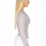 Kikiva Basic Tee Long Sleeve - Light grey - Kikiva Collection
