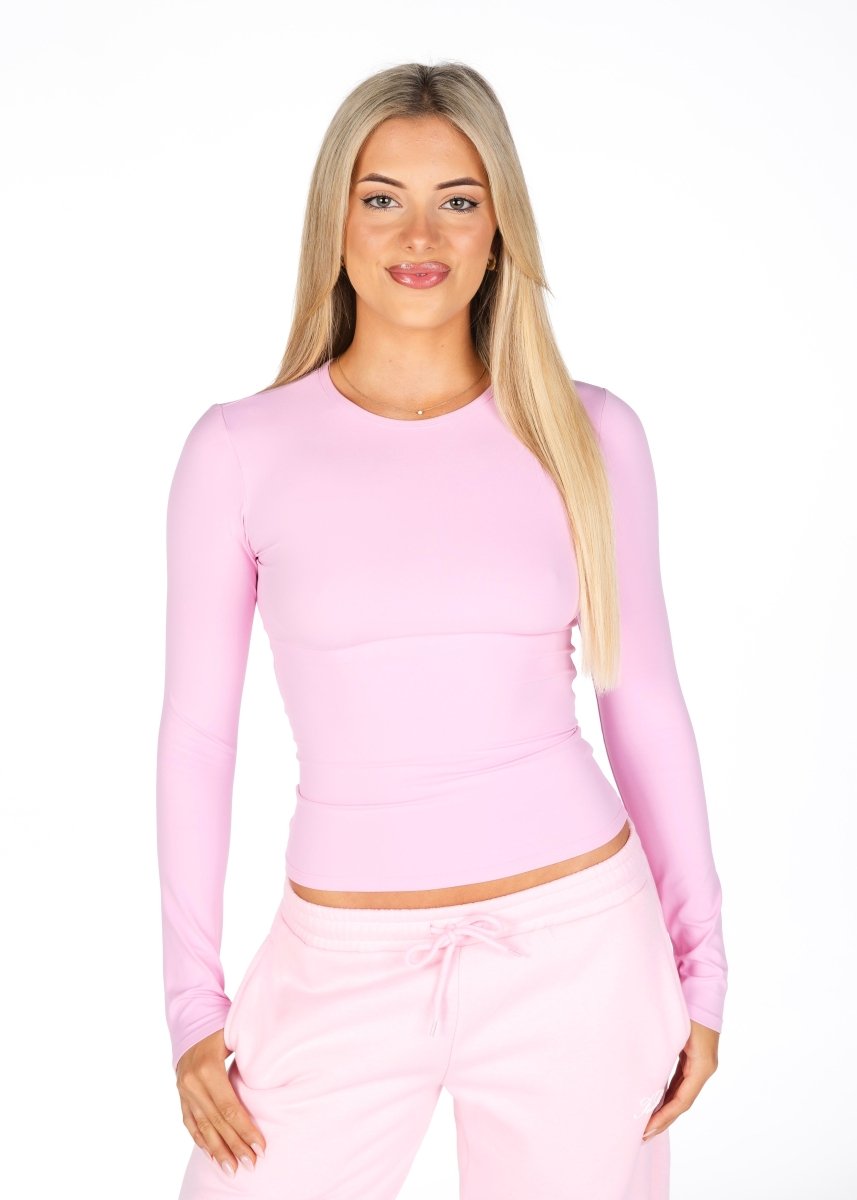 Kikiva Basic Tee Long Sleeve - Light Pink - Kikiva Collection