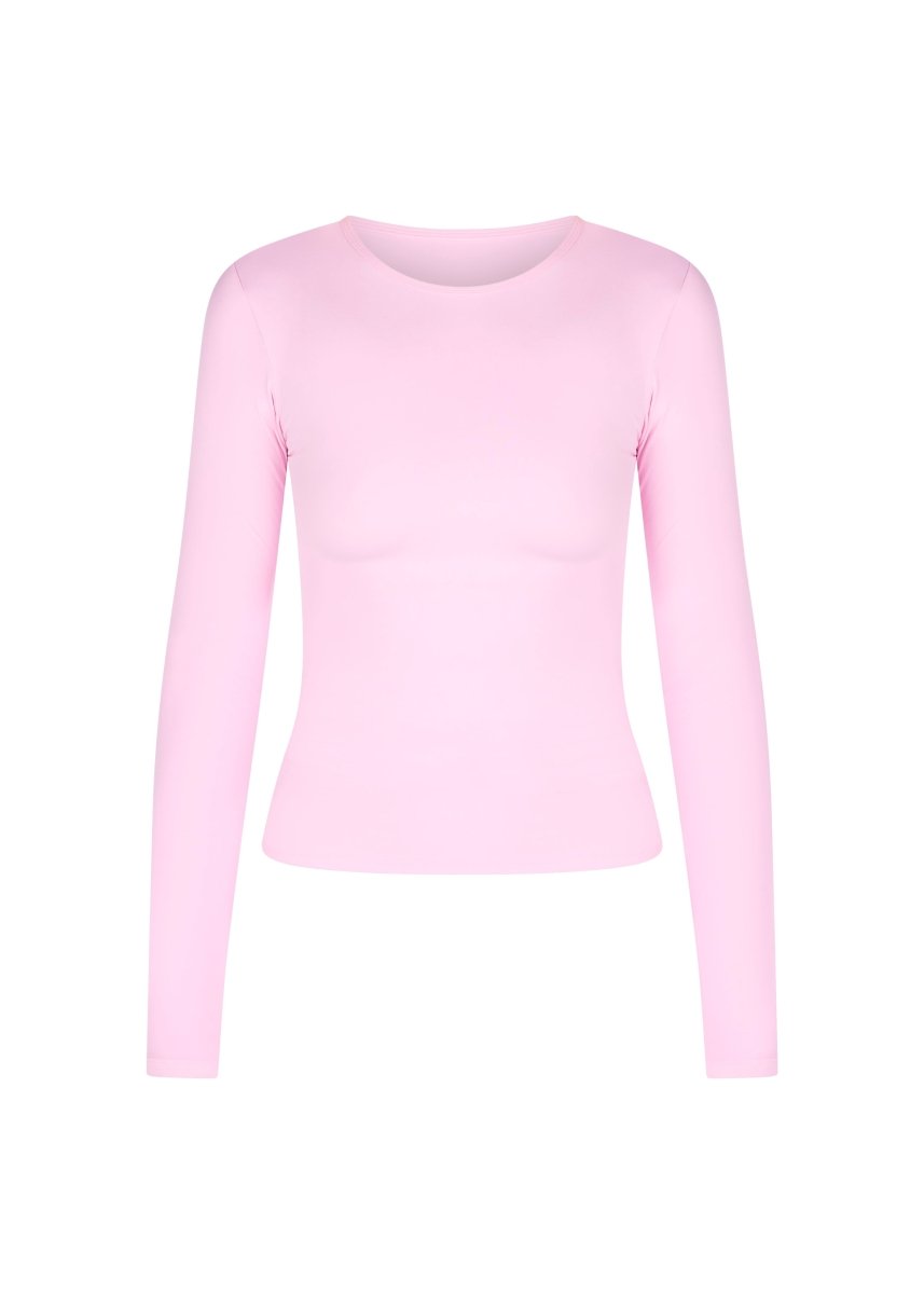 Kikiva Basic Tee Long Sleeve - Light Pink - Kikiva Collection