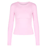 Kikiva Basic Tee Long Sleeve - Light Pink - Kikiva Collection