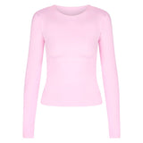Kikiva Basic Tee Long Sleeve - Light Pink - Kikiva Collection