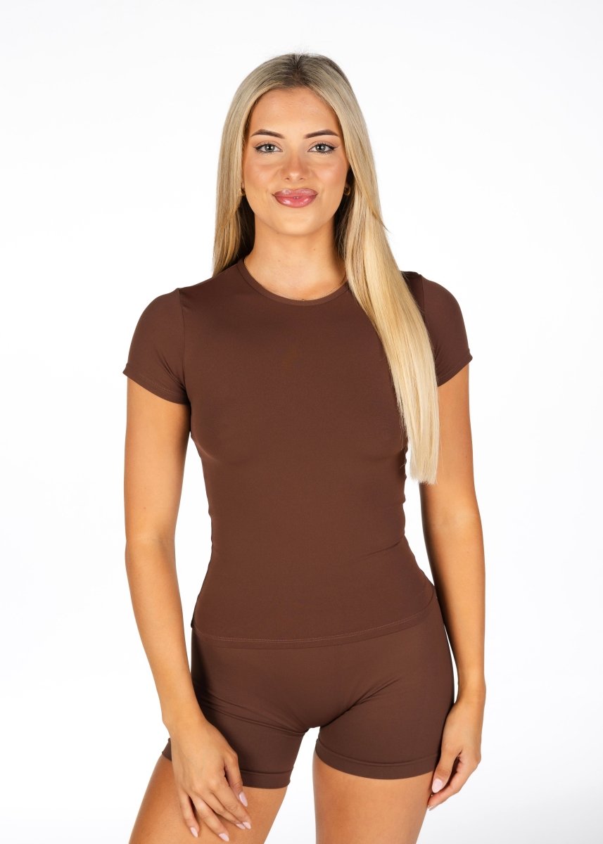 Kikiva Basic Tee - Mocha Brown - Kikiva Collection