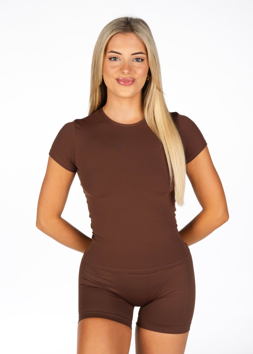 Kikiva Basic Tee - Mocha Brown - Kikiva Collection