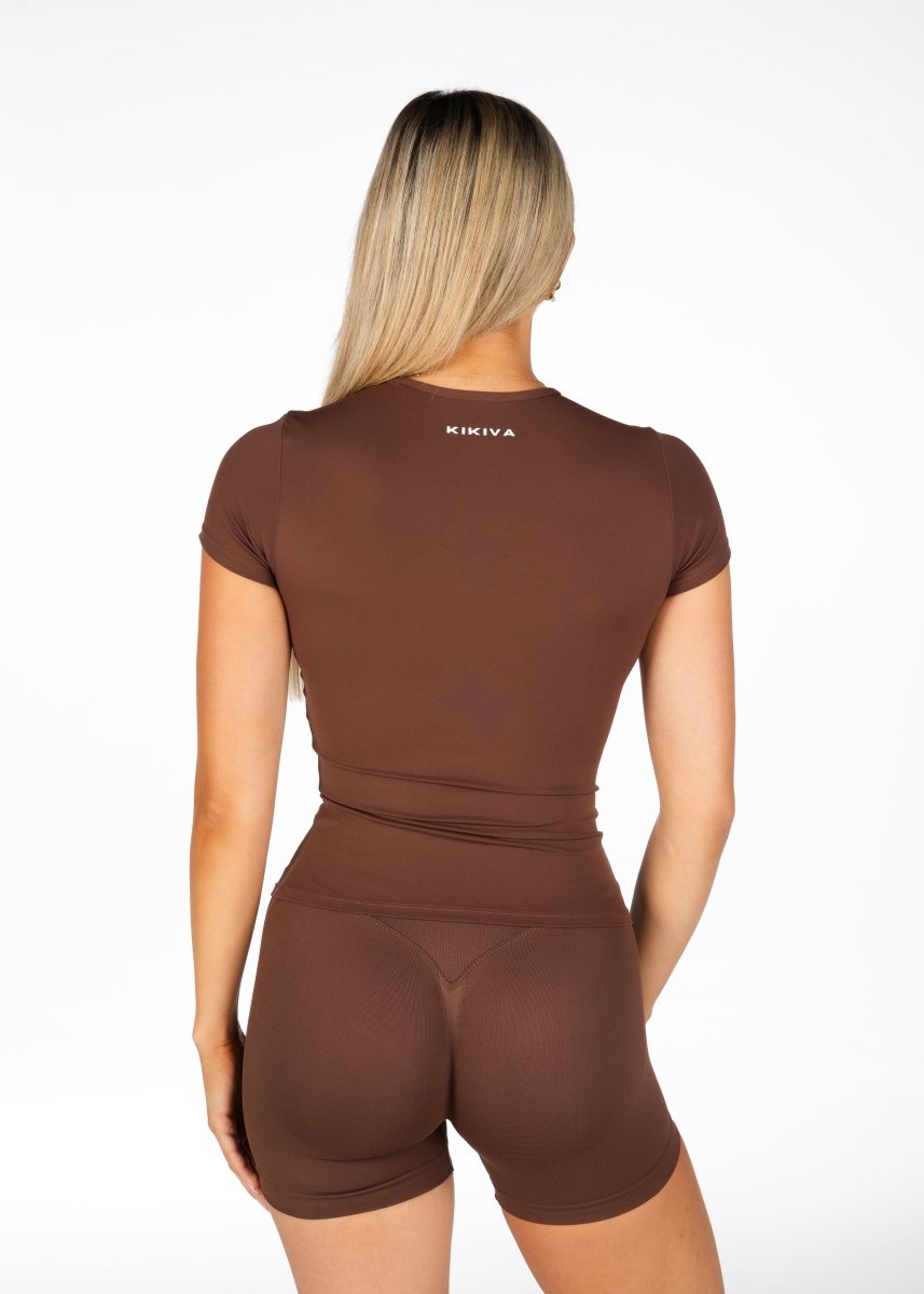 Kikiva Basic Tee - Mocha Brown - Kikiva Collection