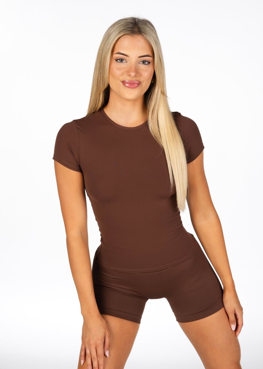 Kikiva Basic Tee - Mocha Brown - Kikiva Collection