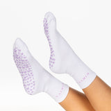 Kikiva 'Bow' Pilates Grip Socks - Baby Purple - Kikiva Collection