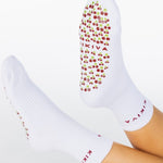Kikiva 'Cherry' Pilates Grip Socks - Kikiva Collection