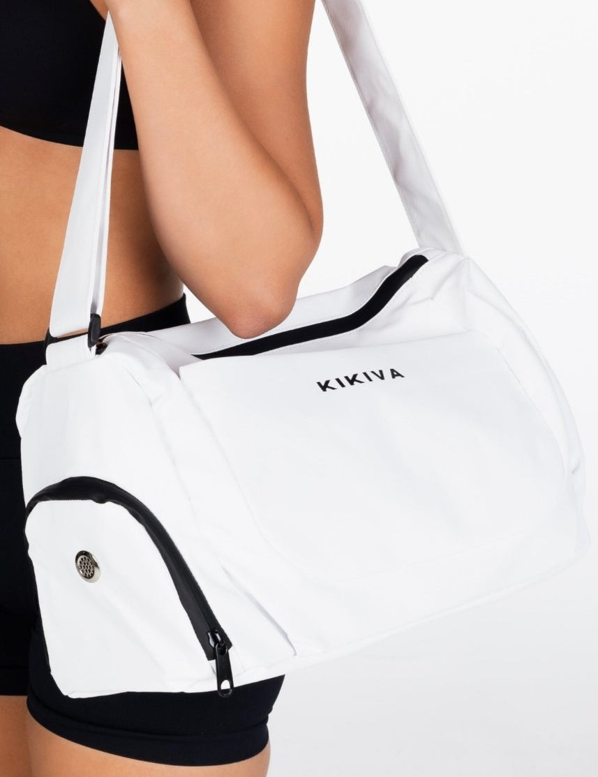Kikiva Gym Bag - White - Kikiva Collection