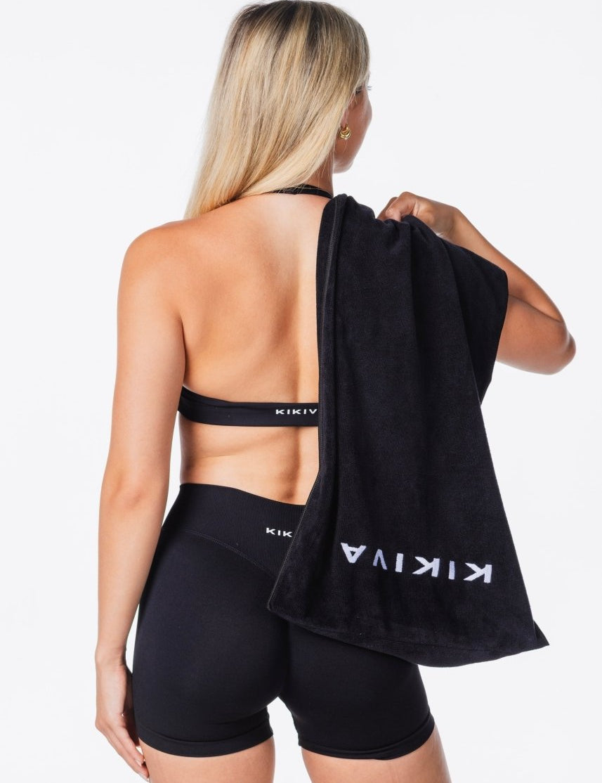 Kikiva Gym Towel - Black - Kikiva Collection