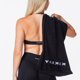 Kikiva Gym Towel - Black - Kikiva Collection