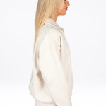 ‘Kikiva’ Lounge Quarter Zip - Cream - Kikiva Collection