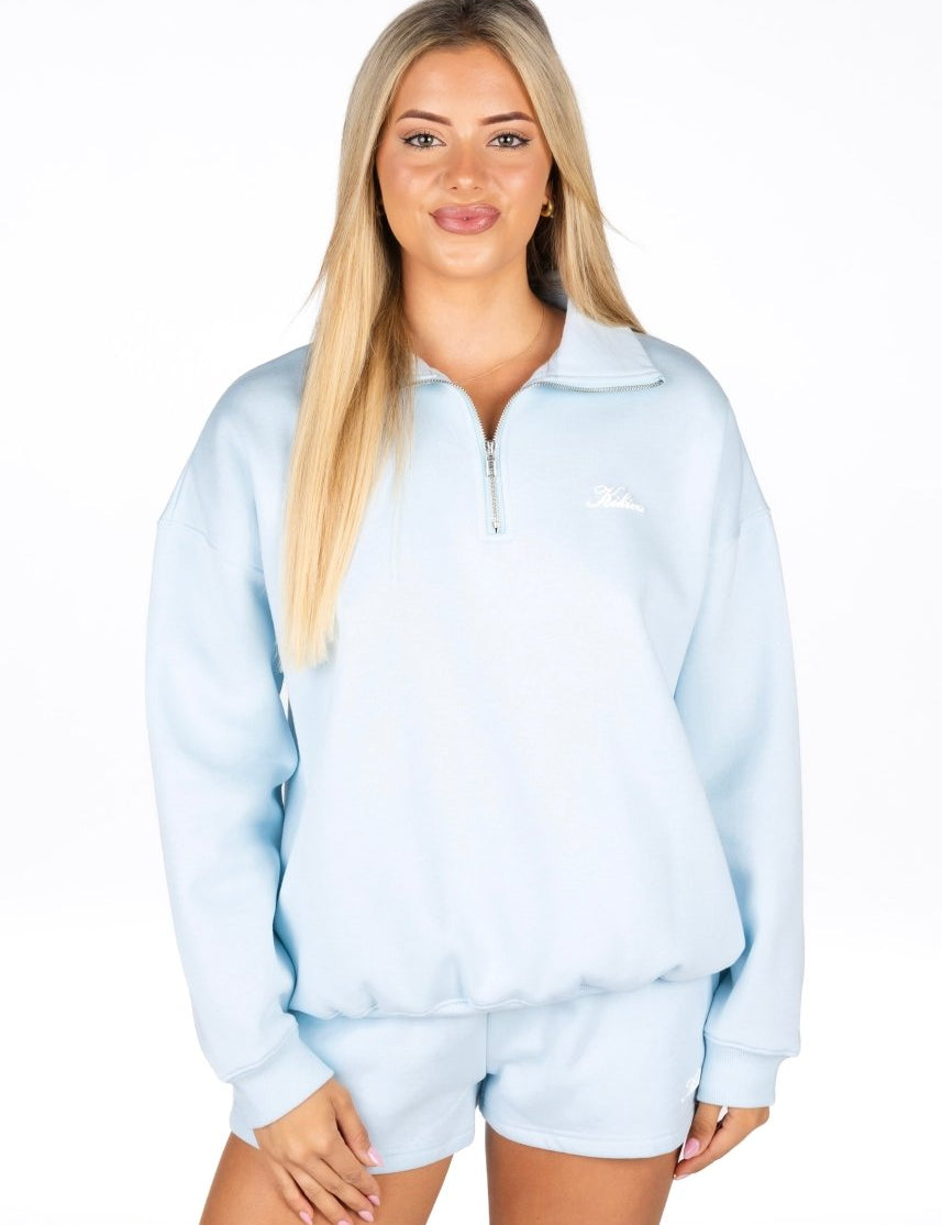 ‘Kikiva’ Lounge Quarter Zip - Ice Baby - Kikiva Collection
