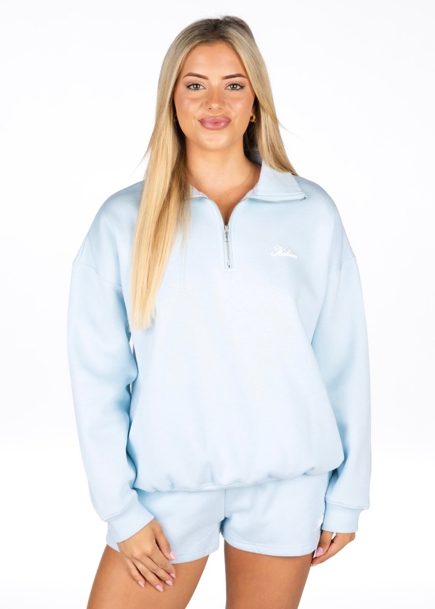 ‘Kikiva’ Lounge Quarter Zip - Ice Baby - Kikiva Collection