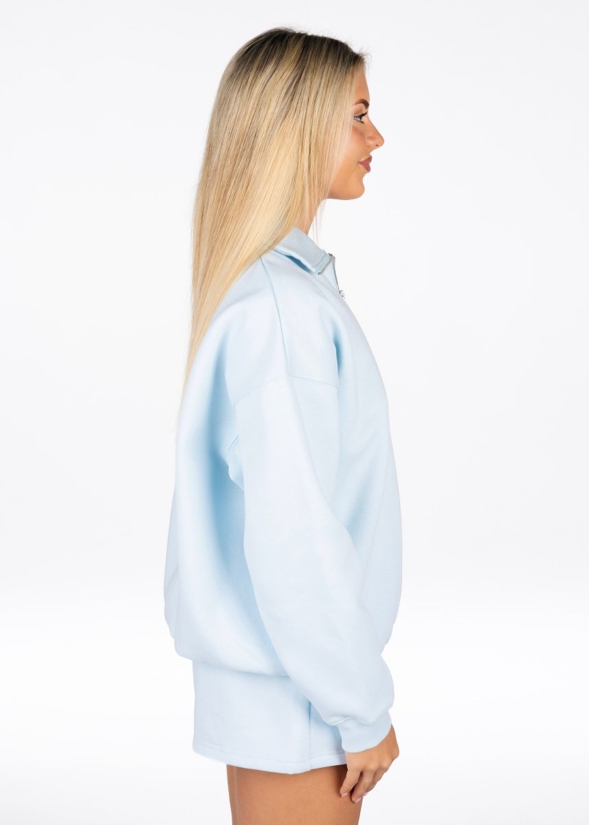 ‘Kikiva’ Lounge Quarter Zip - Ice Baby - Kikiva Collection