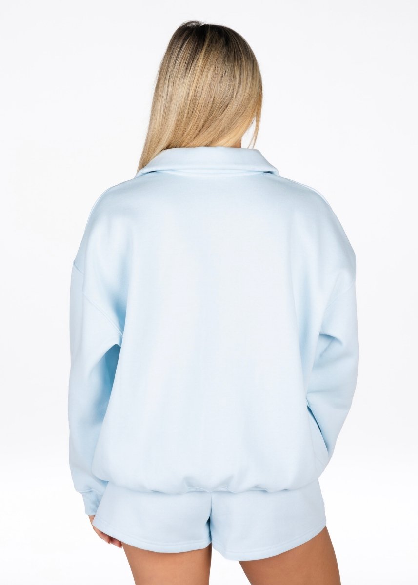 ‘Kikiva’ Lounge Quarter Zip - Ice Baby - Kikiva Collection