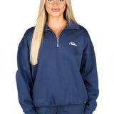 ‘Kikiva’ Lounge Quarter Zip - Navy - Kikiva Collection
