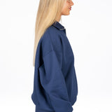 ‘Kikiva’ Lounge Quarter Zip - Navy - Kikiva Collection