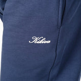 ‘Kikiva’ Lounge Wide Leg Trackpant - Navy - Kikiva Collection