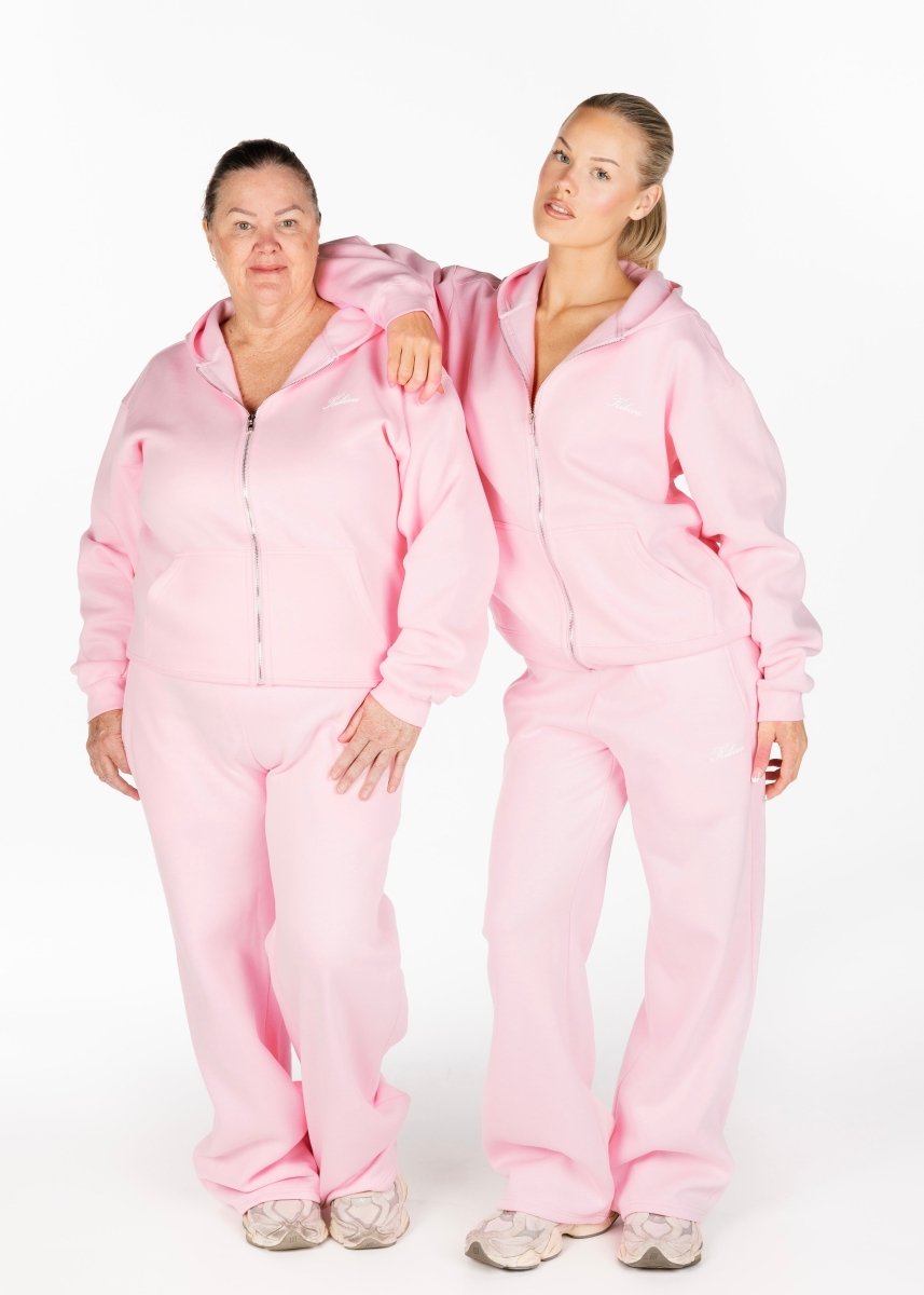 ‘Kikiva’ Lounge Zip Jacket - Baby Doll - Kikiva Collection