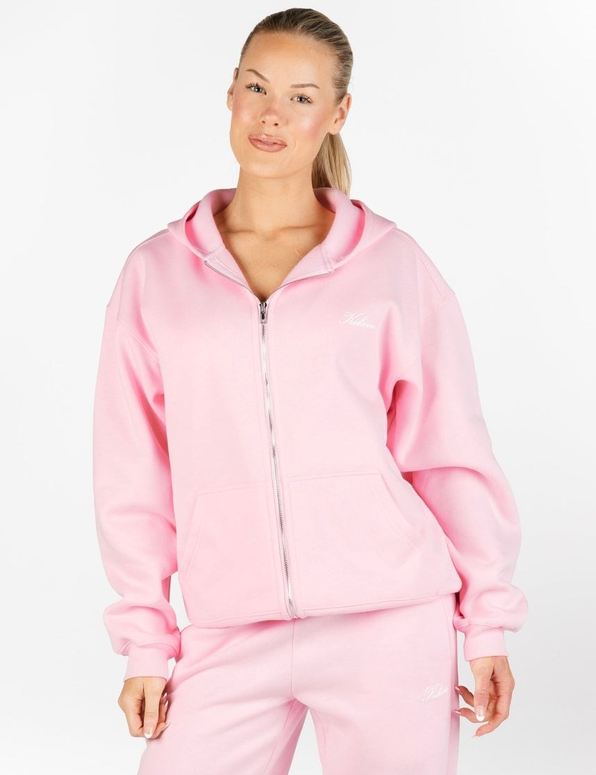 ‘Kikiva’ Lounge Zip Jacket - Baby Doll - Kikiva Collection