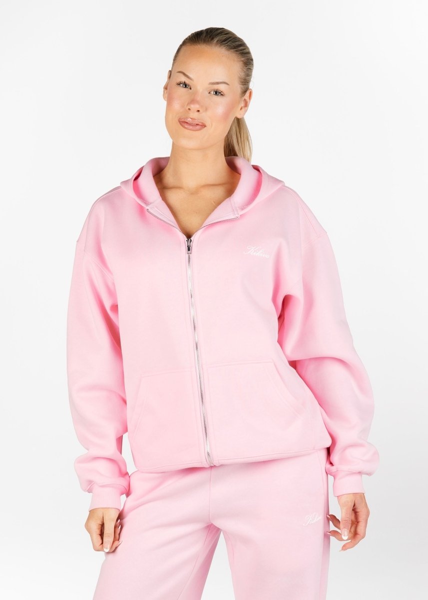 ‘Kikiva’ Lounge Zip Jacket - Baby Doll - Kikiva Collection