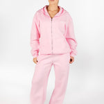 ‘Kikiva’ Lounge Zip Jacket - Baby Doll - Kikiva Collection
