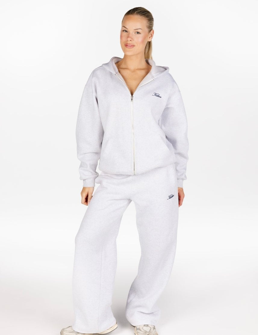 ‘Kikiva’ Lounge Zip Jacket - Marle Grey - Kikiva Collection