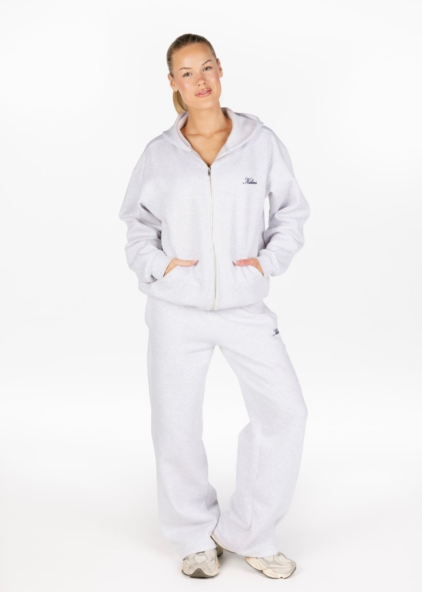 ‘Kikiva’ Lounge Zip Jacket - Marle Grey - Kikiva Collection