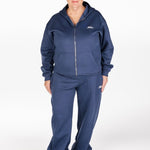 ‘Kikiva’ Lounge Zip Jacket - Navy - Kikiva Collection