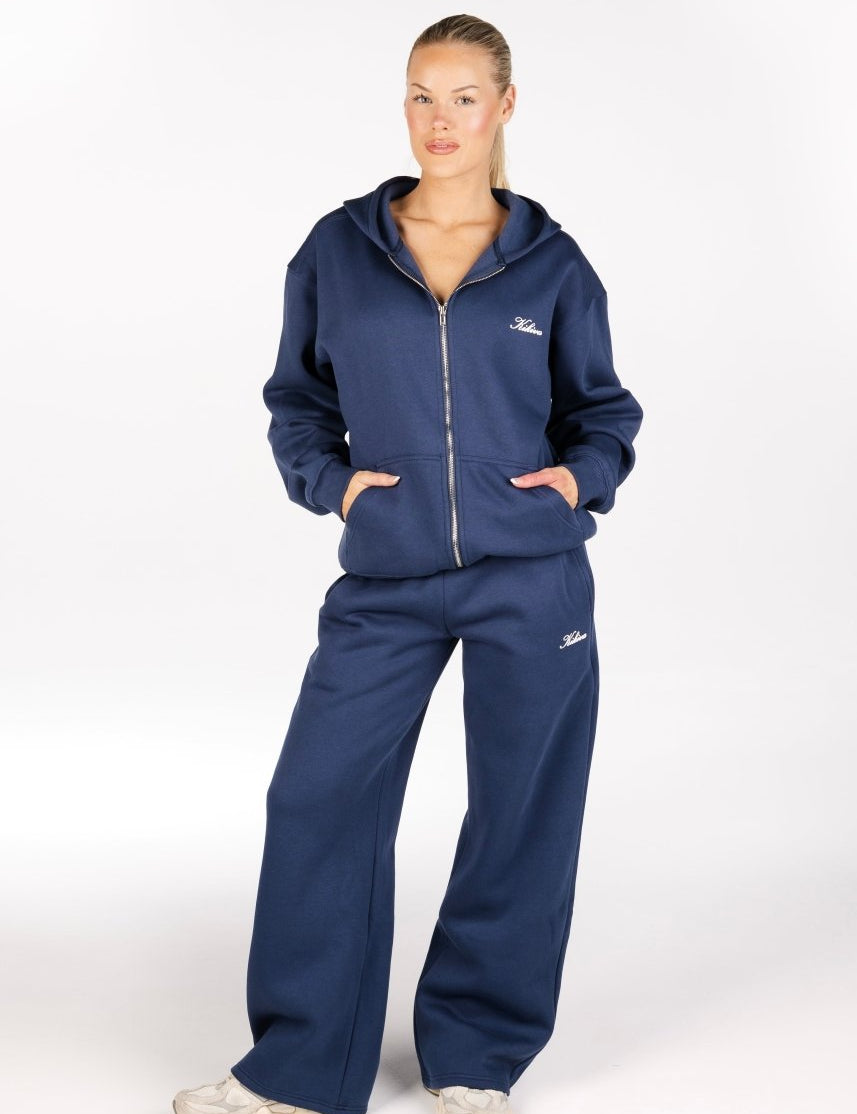 ‘Kikiva’ Lounge Zip Jacket - Navy - Kikiva Collection