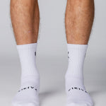 Kikiva Men Crew Socks - White