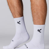Kikiva Men Crew Socks - White