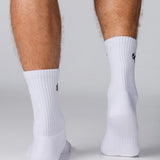 Kikiva Men Crew Socks - White