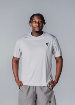 Kikiva Mens 'Basic Fit' Tee - Light Grey - Kikiva Collection