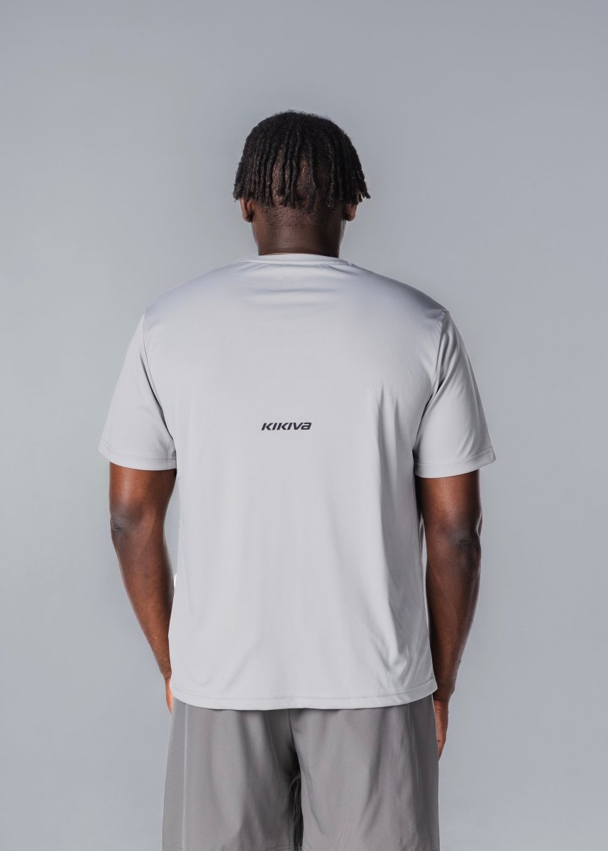 Kikiva Mens 'Basic Fit' Tee - Light Grey - Kikiva Collection