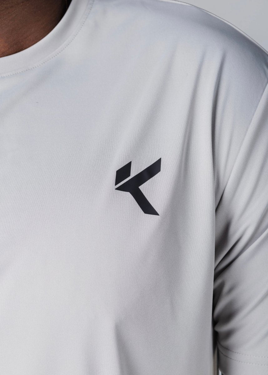 Kikiva Mens 'Basic Fit' Tee - Light Grey - Kikiva Collection
