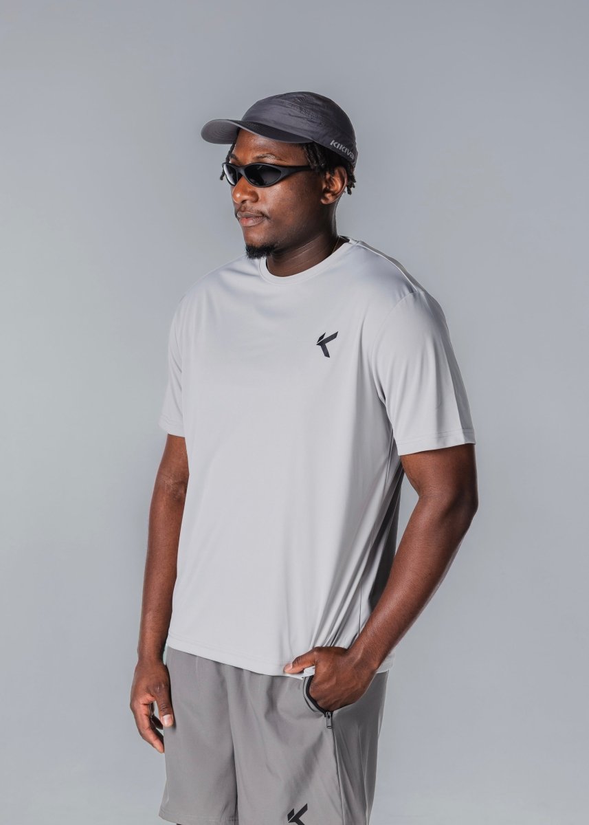Kikiva Mens 'Basic Fit' Tee - Light Grey - Kikiva Collection