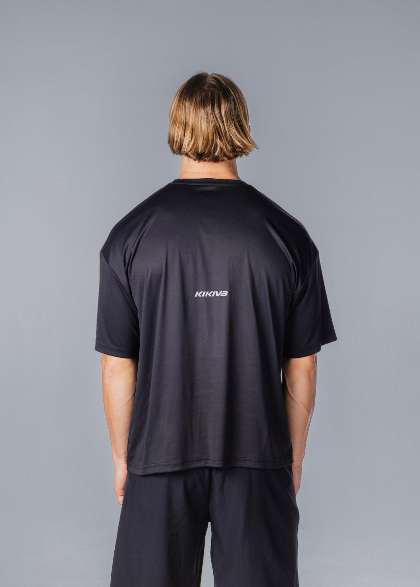 Kikiva Mens 'Box Fit' Tee - Black - Kikiva Collection