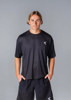 Kikiva Mens 'Box Fit' Tee - Black - Kikiva Collection