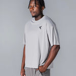 Kikiva Mens 'Box Fit' Tee - Light Grey - Kikiva Collection