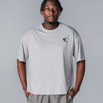 Kikiva Mens 'Box Fit' Tee - Light Grey - Kikiva Collection