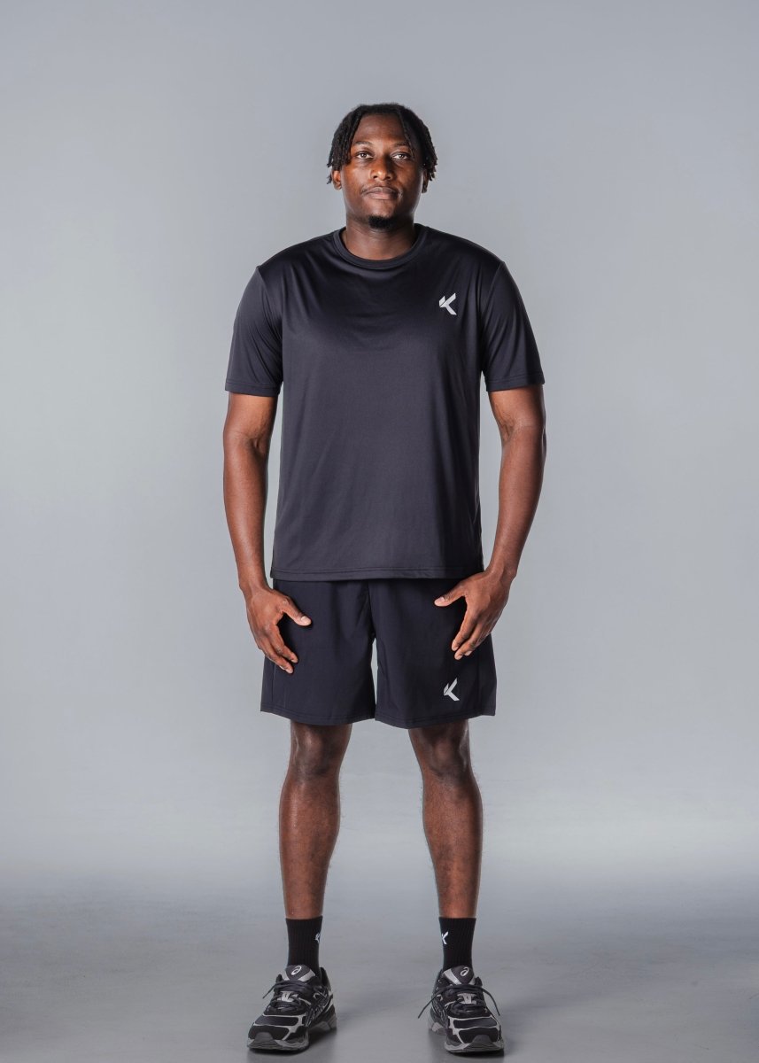 Kikiva Mens Daily 7" Shorts - Black - Kikiva Collection